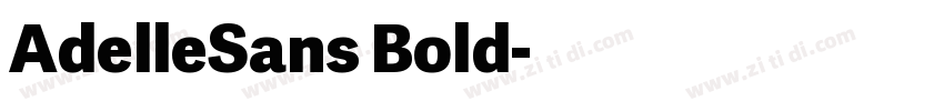 AdelleSans Bold字体转换